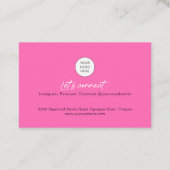 ソーシャルメディアQRコモダンードメイクアーティスト写真ブー 名刺 (裏面)