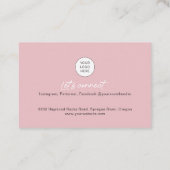 ソーシャルメディアQRコモダンードメイクアーティスト写真ブー 名刺 (裏面)