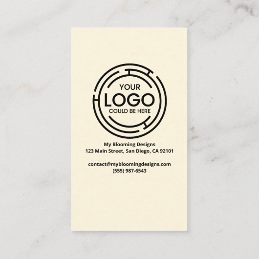 ソーシャルメディアQRコードに接続 名刺 (裏面)