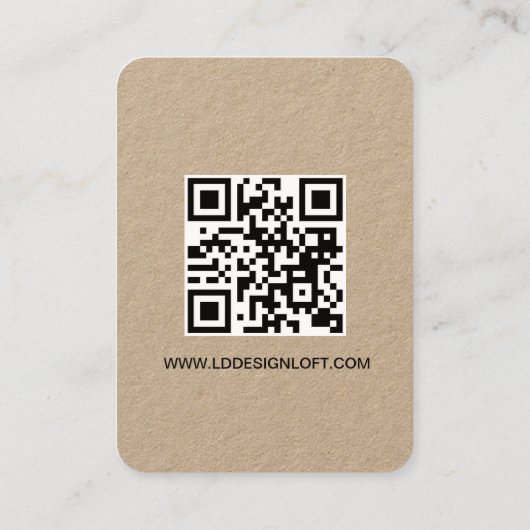 ソーシャルメディアQRコードのWebサイトのロゴをカスタム取得する 名刺 (裏面)