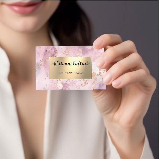 ソーシャルメディアQRコードグリッター金ゴールド モダン エレガント 名刺