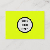 ソーシャルメディアQRコードスキャン可能な蛍光黄色 名刺 (裏面)