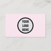 ソーシャルメディアQRコードスキャン可能ピンクプロフェッショナル 名刺 (裏面)