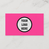 ソーシャルメディアQRコードスキャン可能ピンクマゼンタ 名刺 (裏面)