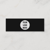 ソーシャルメディアQRコードスキャン可能ブラックプロフェッショナル スキニー名刺 (裏面)