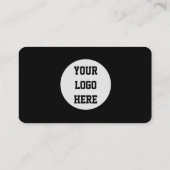 ソーシャルメディアQRコードスキャン可能ブラックプロフェッショナル 名刺 (裏面)