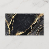 ソーシャルメディアQRコードスキャン可能ブラックラグジュアリー 名刺 (裏面)