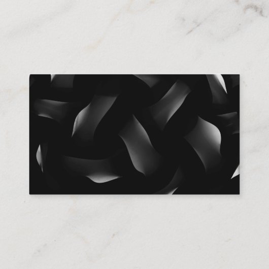 ソーシャルメディアQRコードスキャン可能ブラックラグジュアリー 名刺 (裏面)