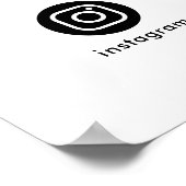 ソーシャルメディアQRコードビジネス ポスター (角)