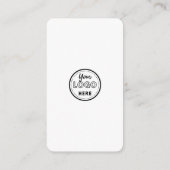 ソーシャルメディアQRコードピンクとモダン接続 エンクロージャーカード (裏面)