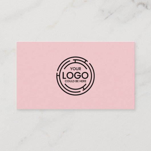 ソーシャルメディアQrコードピンクに接続 名刺 (裏面)