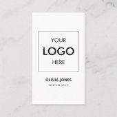 ソーシャルメディアQRコードブランディングロゴ 名刺 (裏面)