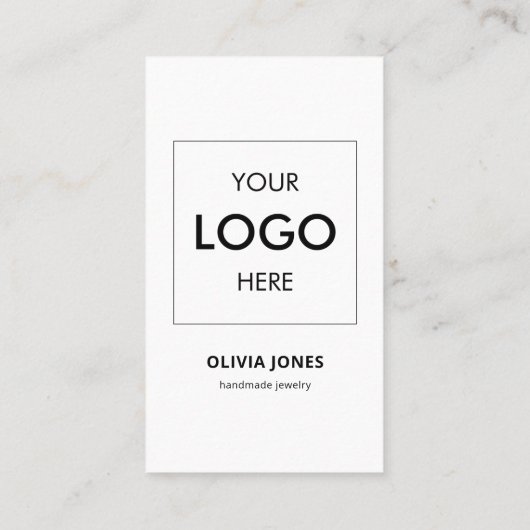 ソーシャルメディアQRコードブランディングロゴ 名刺 (裏面)