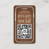 ソーシャルメディアQRコードボホテラコッタロモダンゴ 名刺 (正面)
