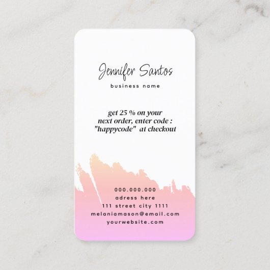 ソーシャルメディアQRコードロゴありがとうごクリエイティブ 名刺 (裏面)