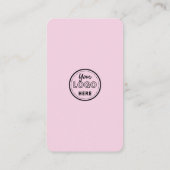 ソーシャルメディアQRコードロゴを使用した接続 名刺 (裏面)