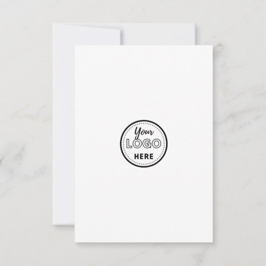 ソーシャルメディアQRコードロゴを使用した接続 招待状 (裏面)