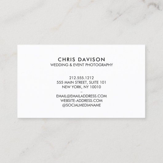 ソーシャルメディアQRコードロゴを黒に追加 名刺 (裏面)