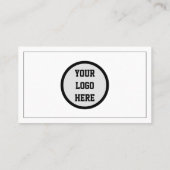 ソーシャルメディアQRコードロゴブラックインフルエンサーモダン 名刺 (裏面)