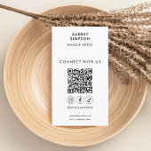 ソーシャルメディアQRコードロゴプロフェッショナル事業 名刺