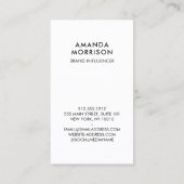 ソーシャルメディアQRコード写真の黒を追加（縦） 名刺 (裏面)