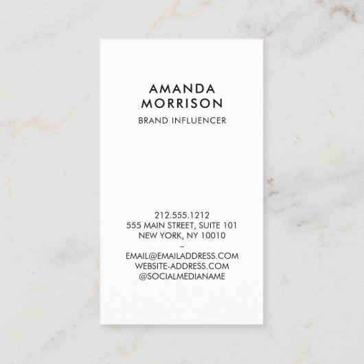 ソーシャルメディアQRコード写真の黒を追加(縦) 名刺 (裏面)