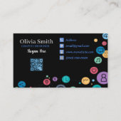 ソーシャルメディアQRコード名刺31パック100 名刺 (正面)