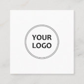 ソーシャルメディアQRコード名刺 スクエア名刺 (裏面)