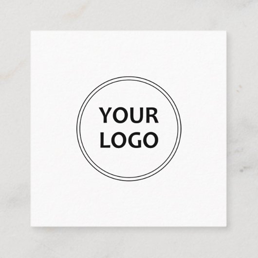 ソーシャルメディアQRコード名刺 スクエア名刺 (裏面)