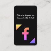 ソーシャルメディアQRコード名刺 名刺 (裏面)