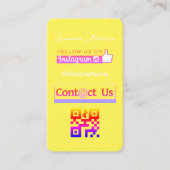 ソーシャルメディアQRコード名刺 名刺 (正面)