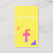 ソーシャルメディアQRコード名刺 名刺 (裏面)