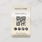 ソーシャルメディアQRコード名刺 名刺 (正面)