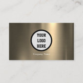 ソーシャルメディアQRコード銅金ゴールドメタリック 名刺 (裏面)