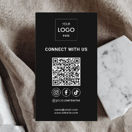 ソーシャルメディアQRコード高度なロゴ 名刺