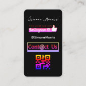 ソーシャルメディアQRコード ビジネスカード (正面)