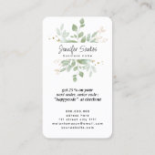 ソーシャルメディアQRコード&ロゴユーカリありがとう 名刺 (裏面)