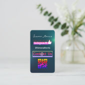 ソーシャルメディアQRコード – 写真 名刺 (スタンド正面)