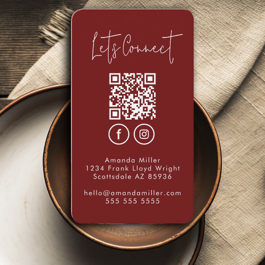 ソーシャルメディアQRコードConnect With Us モダン Busine 名刺