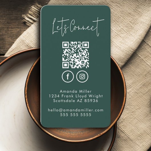 ソーシャルメディアQRコードConnect With Us モダン Busine 名刺