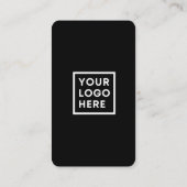 ソーシャルメディアQRコードConnect with us Black 名刺 (裏面)