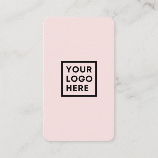 ソーシャルメディアQRコードConnect with us Pink 名刺 (裏面)