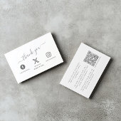 ソーシャルメディアQRコー感謝していドお客様がエンクル エンクロージャーカード