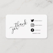 ソーシャルメディアQRコー感謝していドの割引 エンクロージャーカード (正面)