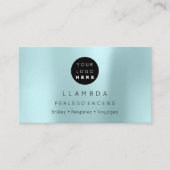 ソーシャルメディアTwitterYouTubeInstagraFaceFBアクア 名刺 (正面)