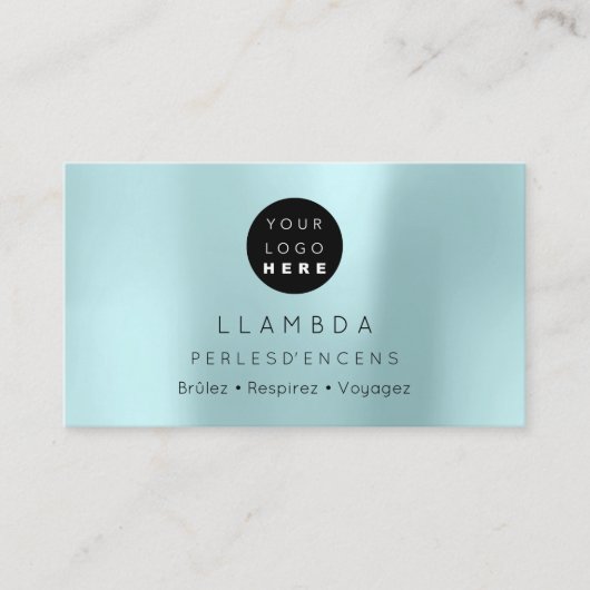 ソーシャルメディアTwitterYouTubeInstagraFaceFBアクア 名刺 (正面)