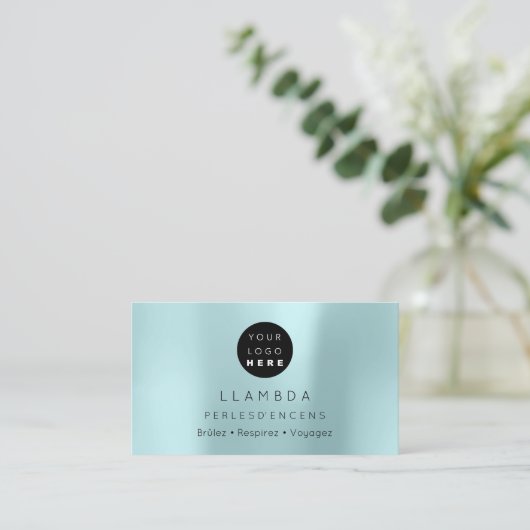 ソーシャルメディアTwitterYouTubeInstagraFaceFBアクア 名刺 (スタンド正面)