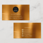 ソーシャルメディアTwitterYouTubeInstagraFaceFBハニー 名刺 (正面/裏面)