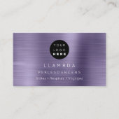 ソーシャルメディアTwitterYouTubeInstagraFaceFB紫 名刺 (正面)