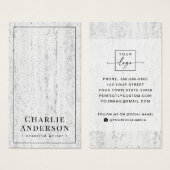 ソーシャルメディエレガントアストーンのテクスチャ名刺 (正面&裏面)